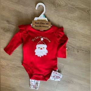 NWT Baby Essentials 1st Christmas 🎄 4 piece set- sz 6 months